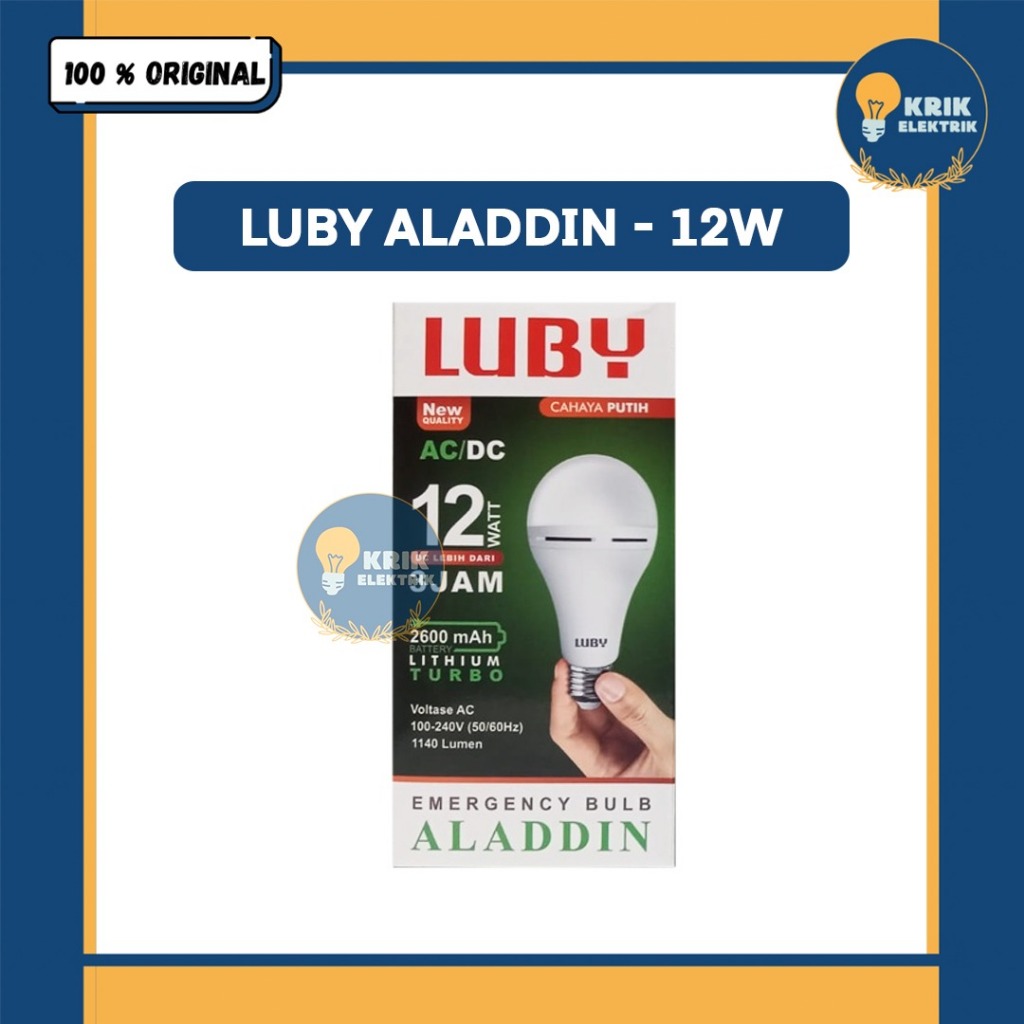 Jual Lampu Led Emergency Luby Aladdin Watt Shopee Indonesia