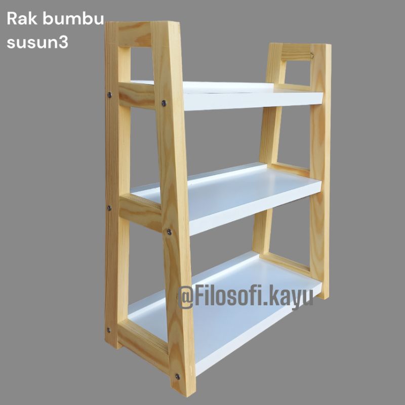 Jual Rak Bumbu Dapur Susun Rak Bumbu Kayu Rak Bumbu Dapur