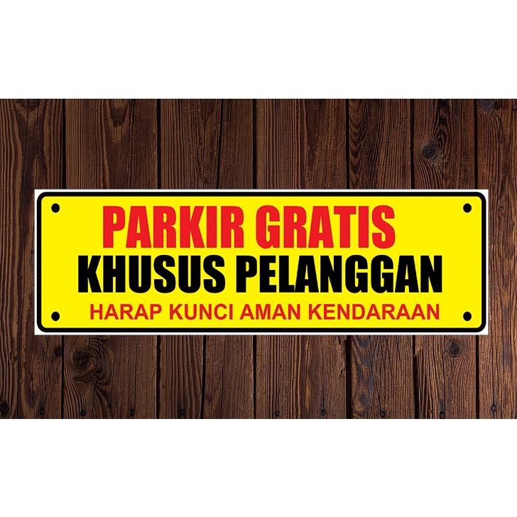 Jual Stiker Parkir Khusus Pelanggan Shopee Indonesia