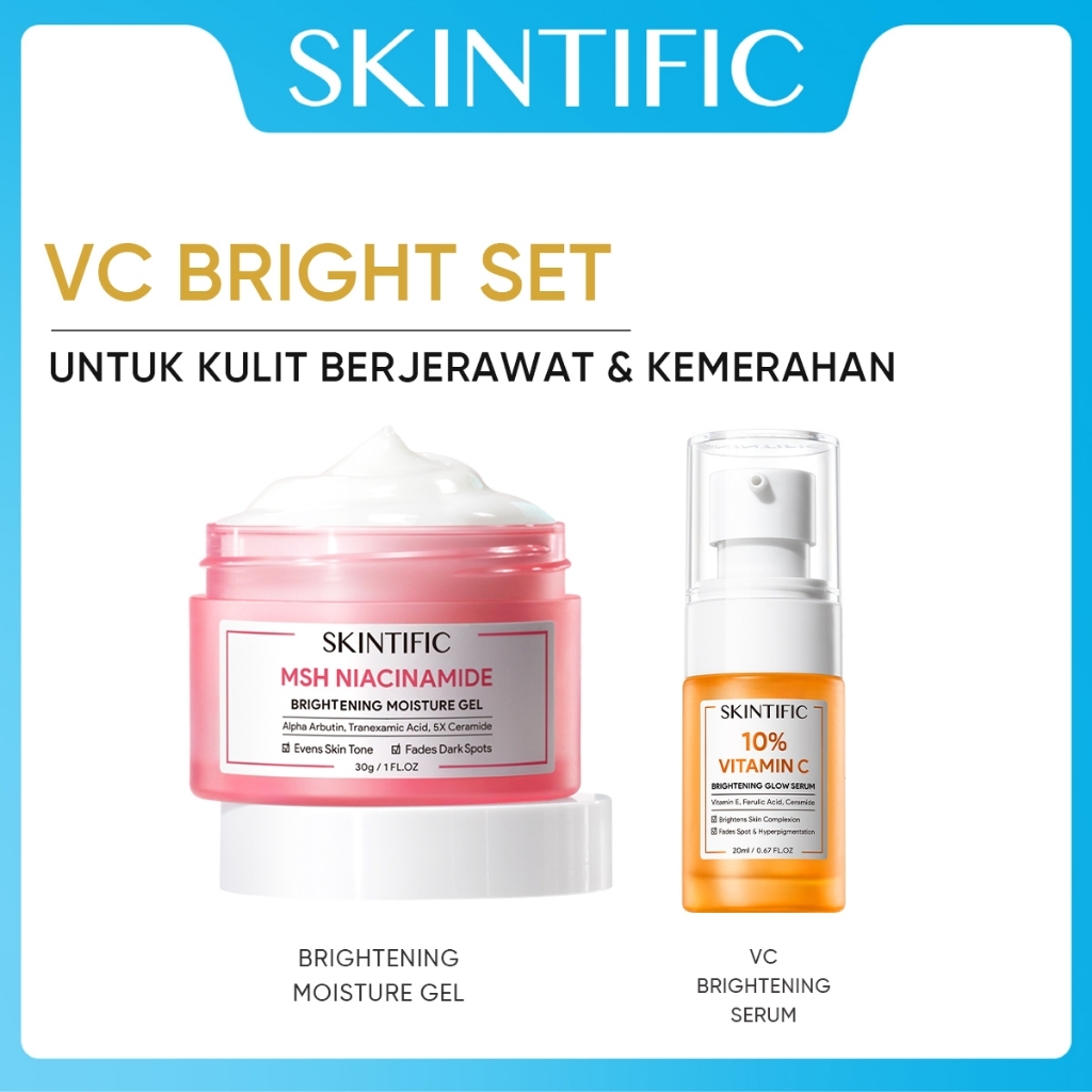 Jual Official Skintific Pcs Paket Skincare Set Moisturizer Gel