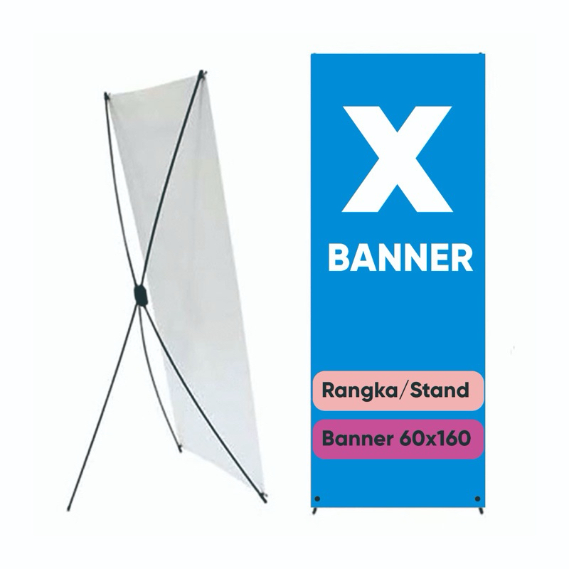 Jual Cetak XBanner YBanner Banner Display Lengkap Dapat Banner Dan