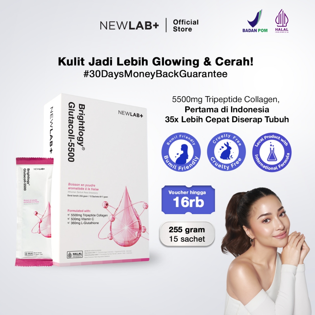 Jual Newlab Brightlogy Glutacoll Minuman Glutathione Collagen