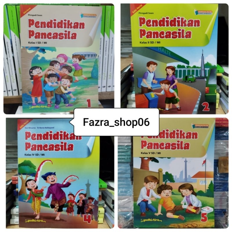 Jual New Ori Buku Pendidikan Pancasila Ppkn Edisi Revisi Sd Mi Kelas