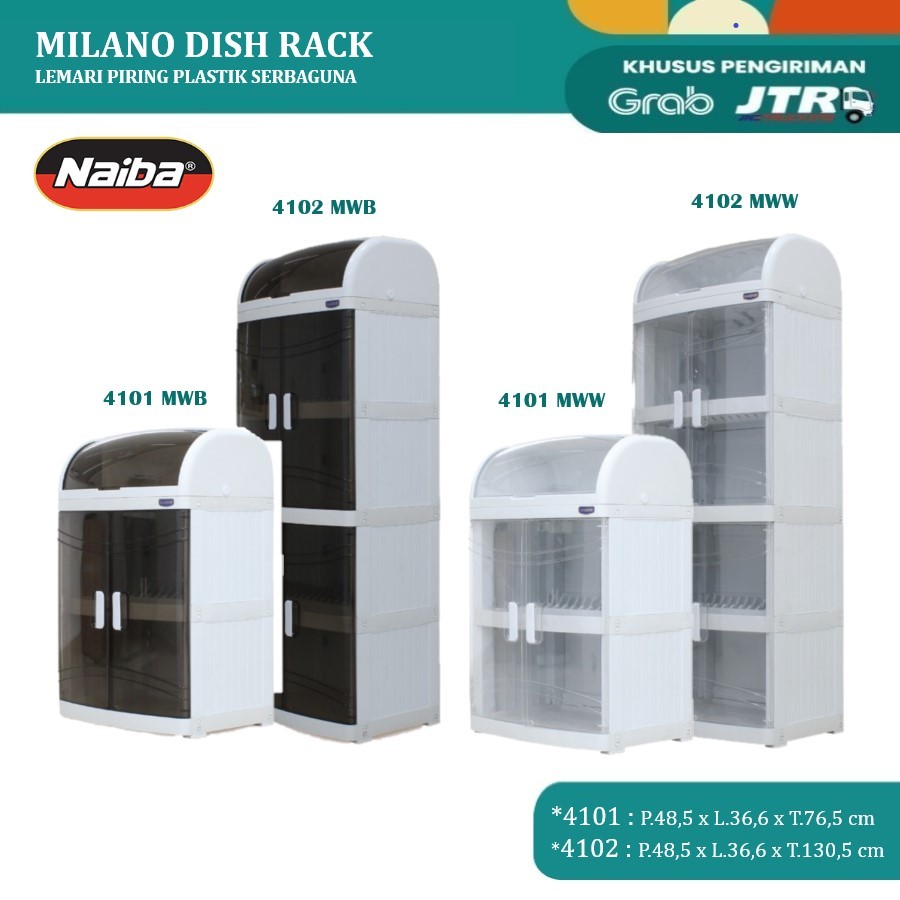 Jual Naiba Milano Dish Rack 4101 4102 Nandos Rak Piring Plastik