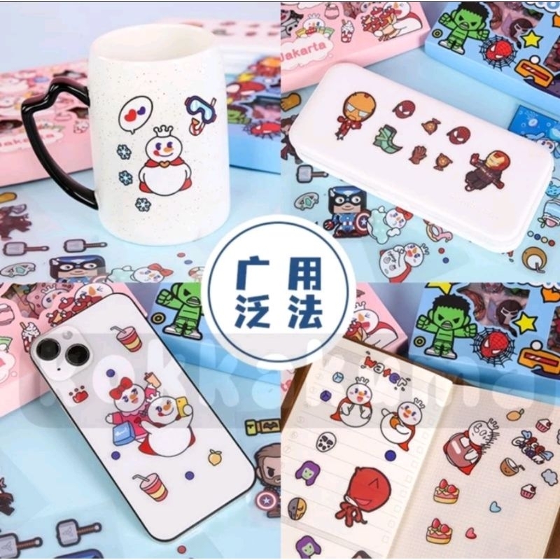 Jual Sticker Lucu 2D Sanrio Karakter Kuromi Dan Melody Isi 100 Lembar