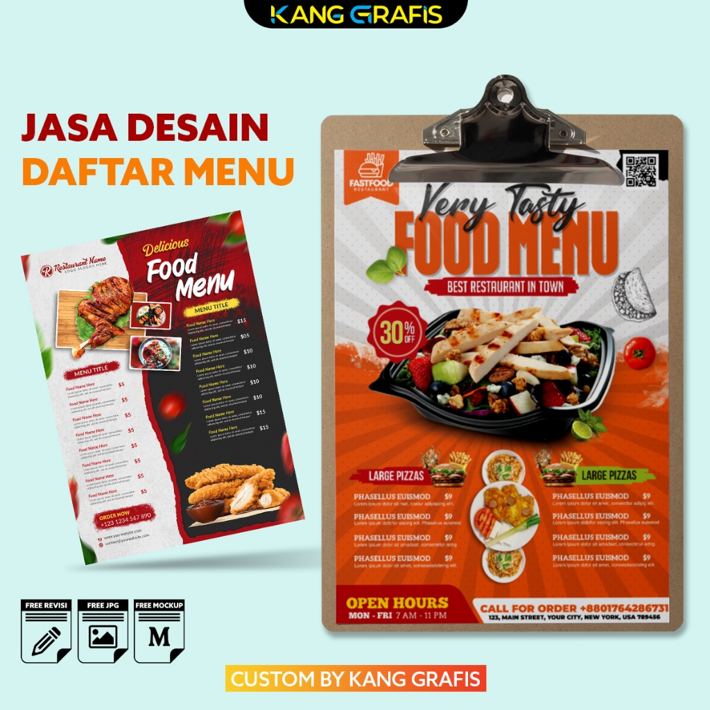 Jual JASA DESAIN DAFTAR MENU MAKANAN MINUMAN PREMIUM MODERN Shopee