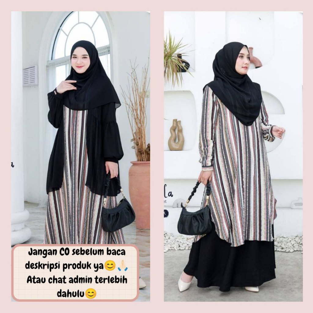 Jual OPEN PRE ORDER Alula Dress Outer Dan Tunik One Set By Luvena