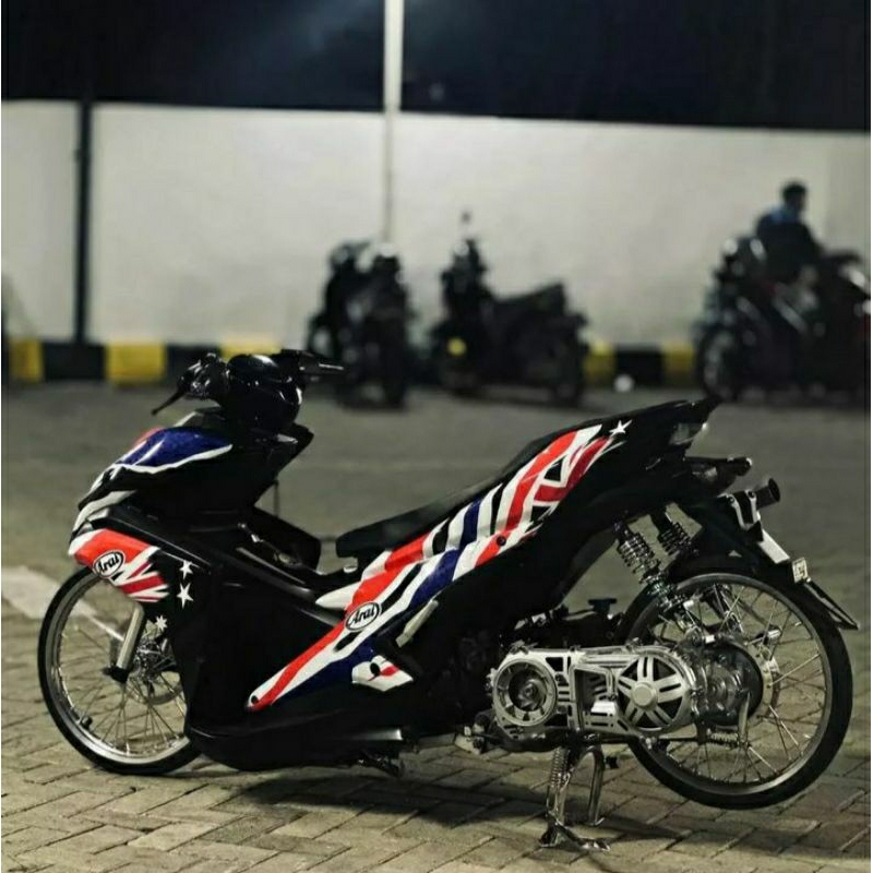 Jual STRIPPING STICKER DECAL FULL BODY HALUS YAMAHA AEROX OLD MOTIF