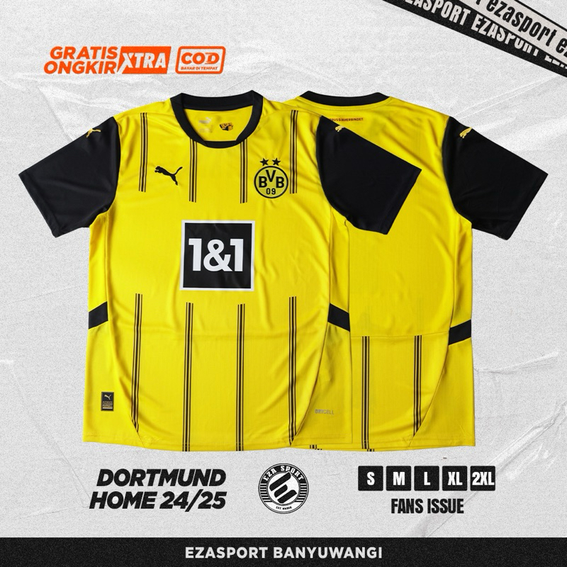 Jual JERSEY DORTMUND HOME FANS VERSION 2024 Shopee Indonesia