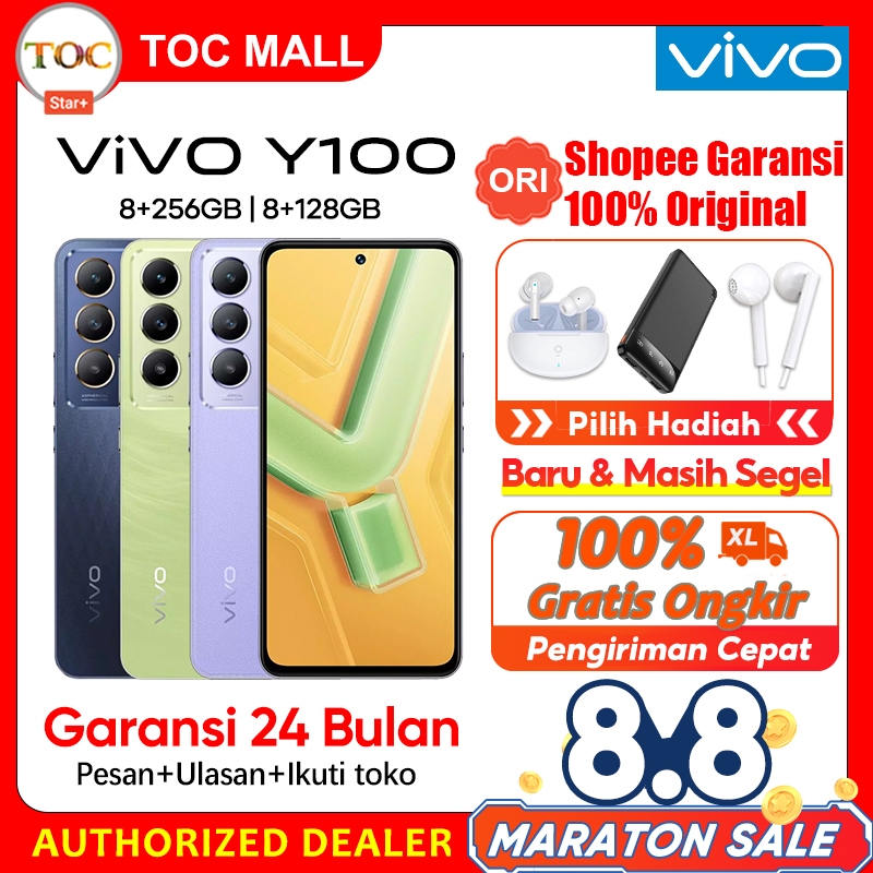 Jual VIVO Y100 5G 8 256GB RAM 8GB 8GB Extended ROM 256GB 80W NFC