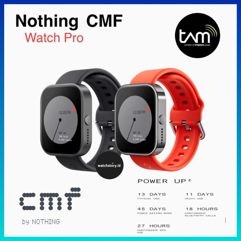 Jual Smartwatch Nothing CMF Watch Pro Garansi Resmi TAM 1 Tahun