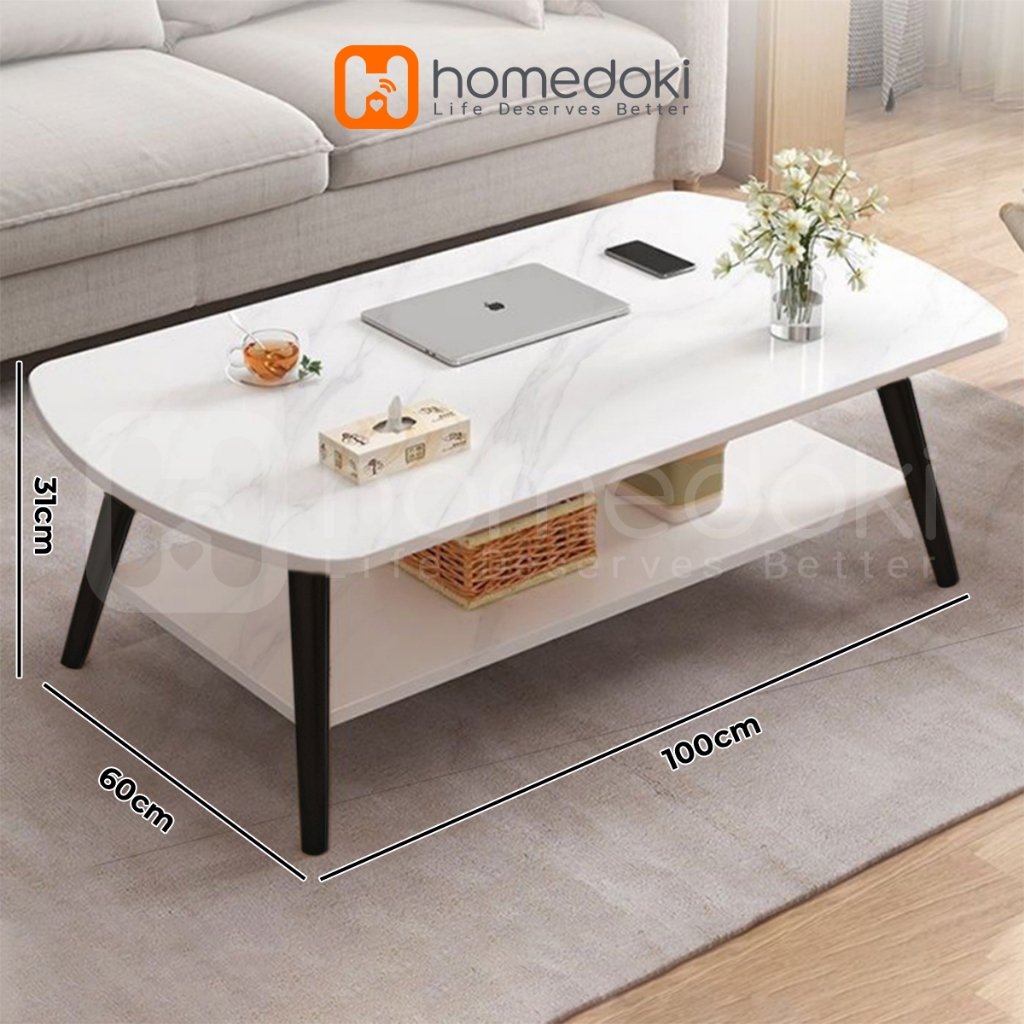 Jual Homedoki Meja Tamu Minimalis Meja Kopi Coffee Table Meja