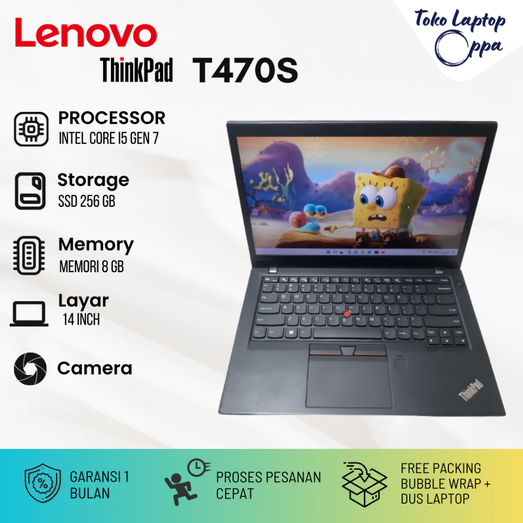 Jual Promo Laptop Lenovo ThinkPad T470s Laptop Bisnis Ramping Shopee