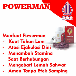 Jual POWERMAN BPOM OBAT KUAT PRIA ORIGINAL100 OBAT TAHAN LAMA OBAT