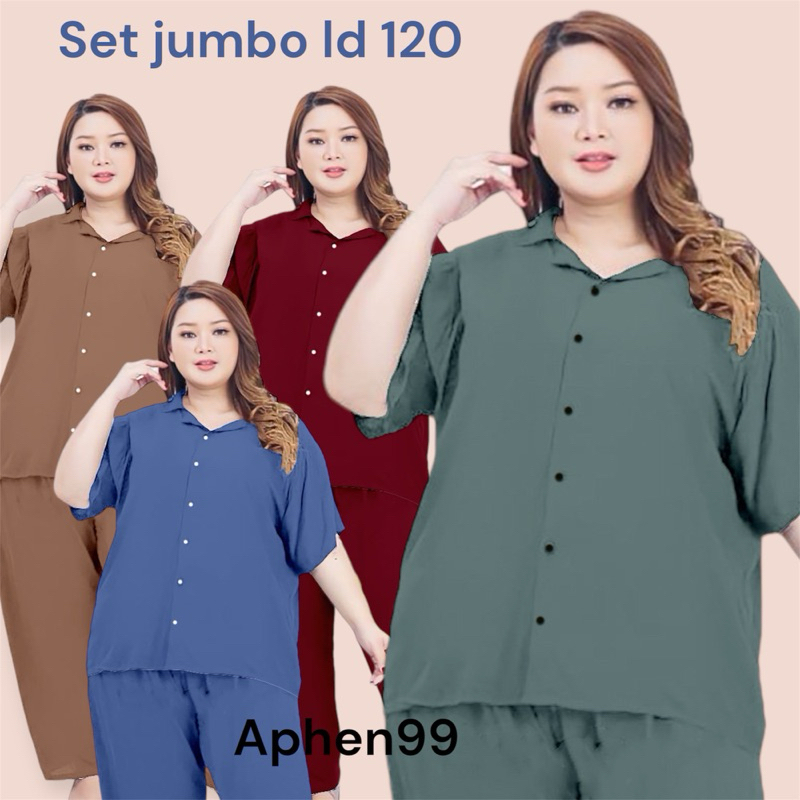 Jual Cp Kemjum Piyama Setelan Wanita Jumbo Ld Cm Baju Setelan