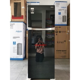 Jual AQUA AQR D275R Kulkas 2 Pintu INVERTER 220 Liter SELURUH