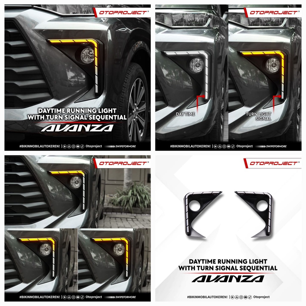 Jual Cover Fog Lamp Drl With Turn Signal All New Avanza