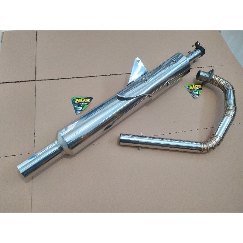 Jual Knalpot Custom Royal Enfield Fullsystem Kawasaki W175 Stainless