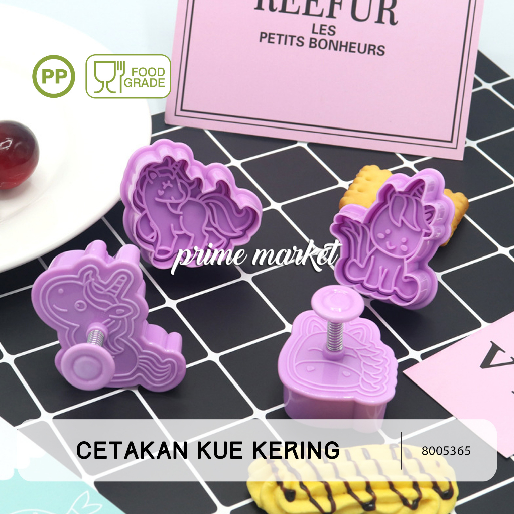 Jual Cetakan Kue Kering Cetakan Biskuit Motif Unicorn Alat Cetak Kue