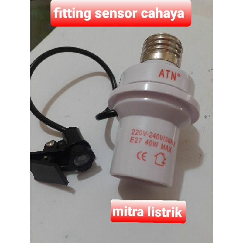 Jual Fitting Lampu Sensor Cahaya Otomatis Untuk Segala Lampu Shopee