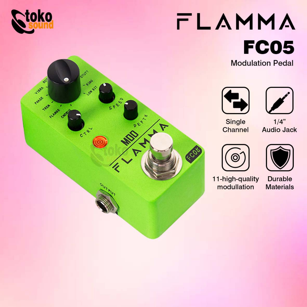 Jual Flamma Fc Fc Modulation Mini Modulation Effects Pedal