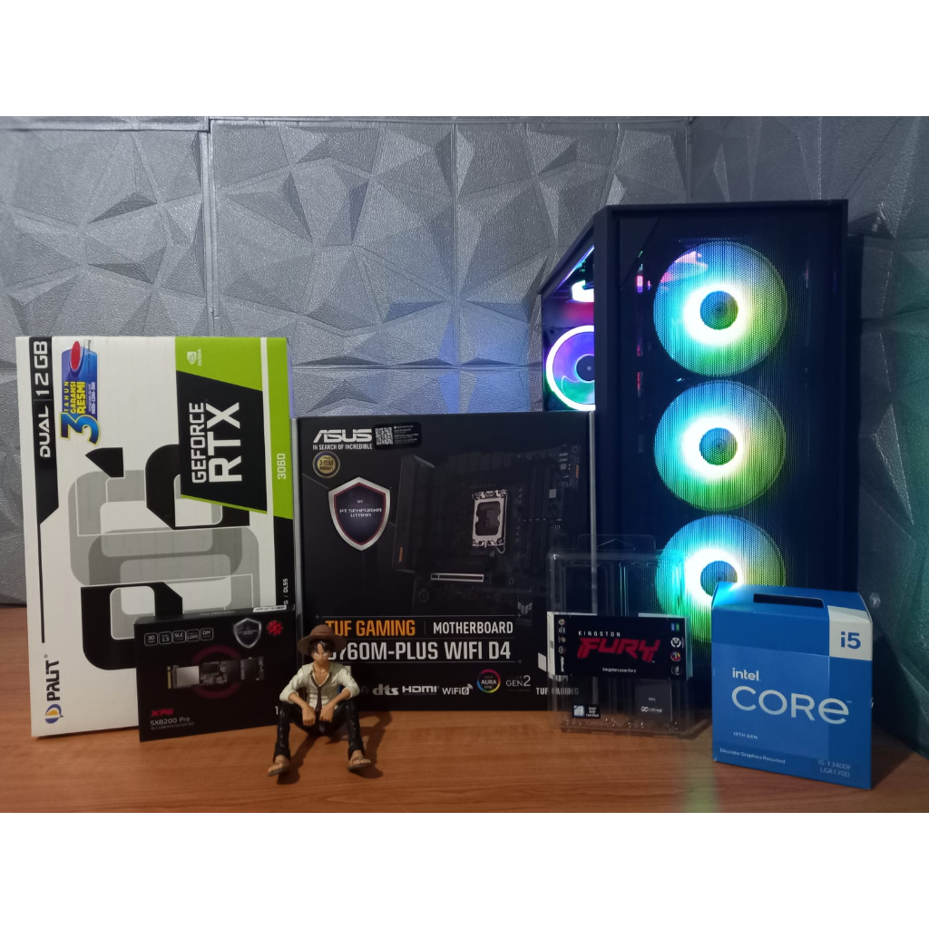 Jual GAMING PC SET SMOOTH STREAMING INTEL CORE I5 13400F FT RTX 3060