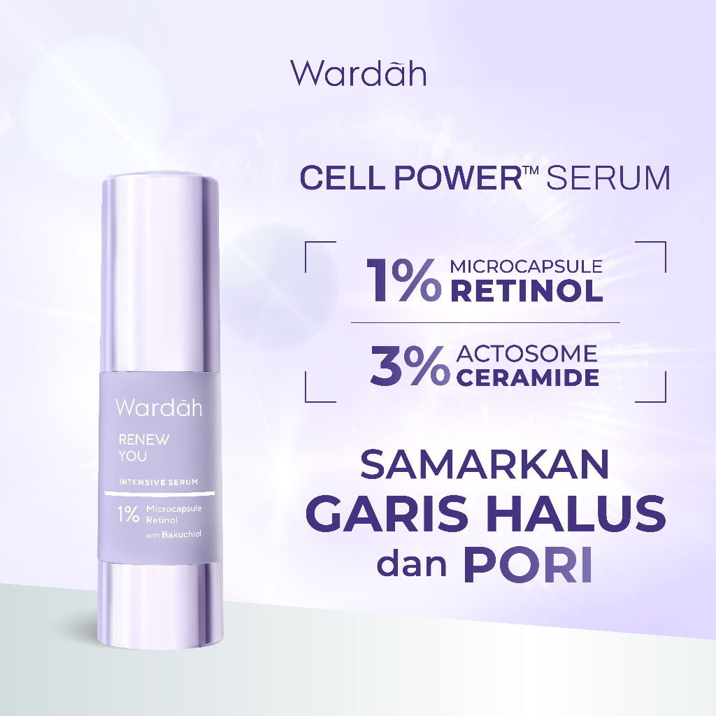 Jual Wardah Renew You Anti Aging Intensive Serum Kemasan Baru