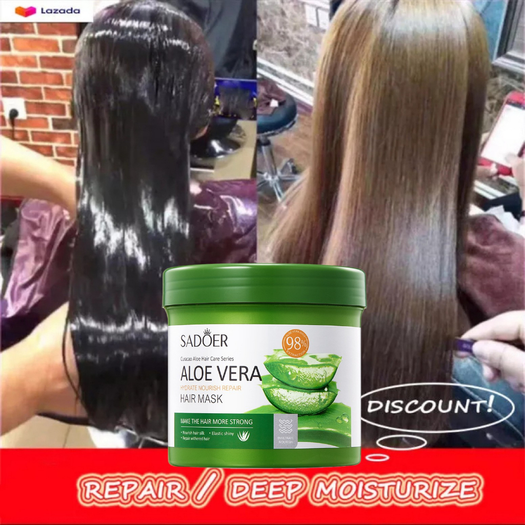 Jual SADOER Aloe Vera Hair Treatment Mask Smoothing Keratin Treatmen