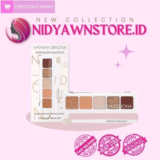 Jual NATASHA DENONA MINI NUDE EYESHADOW PALETTE KIT READY STOCK