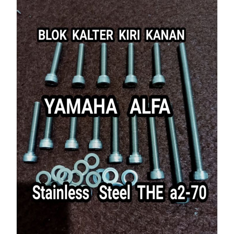 Jual Baut Block Mesin Blok Set Bak Kopling Original Yamaha Alfa L