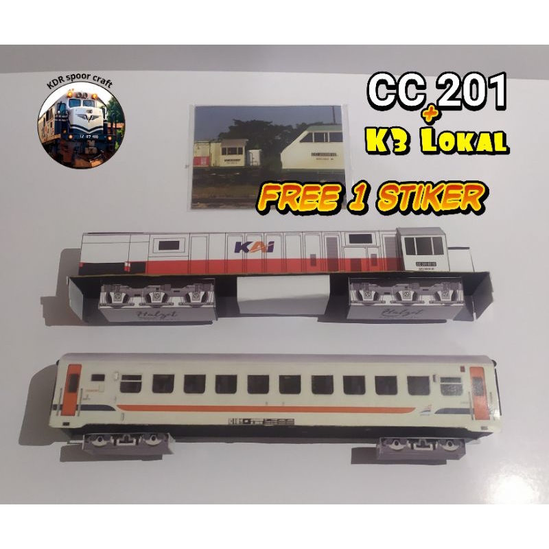 Jual MINIATUR KERETA API INDONESIA 1 SET LOKOMOTIF GERBONG EKONOMI