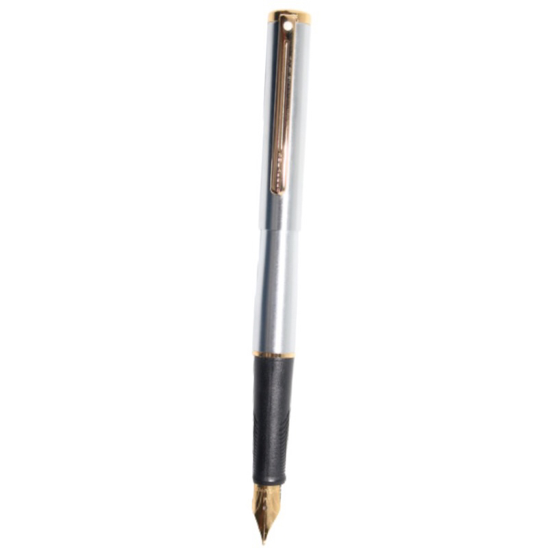 Jual Sheaffer Agio Compact Brushed Chrome Featuring 22K Gold Plate