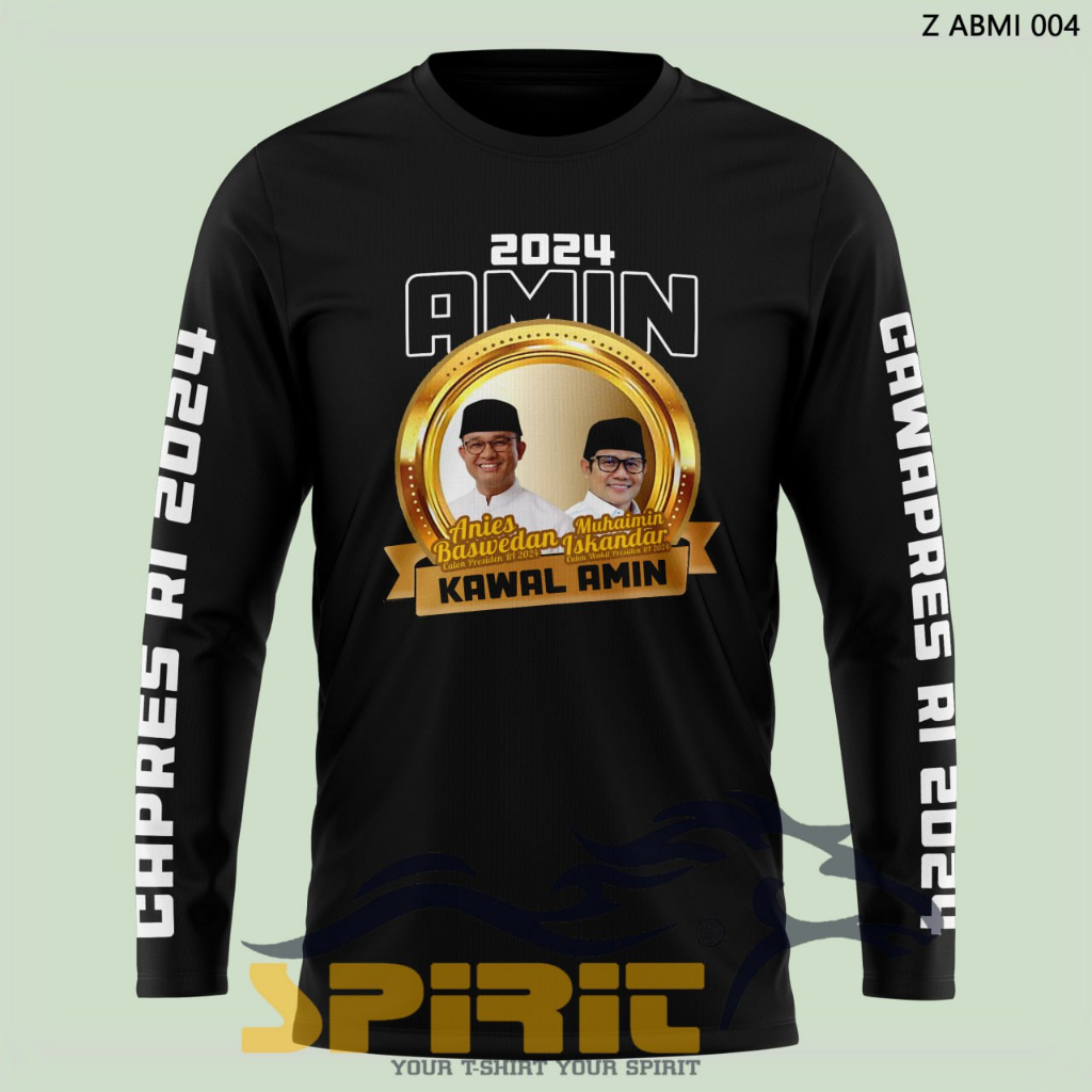 Jual Baju Kawal AMIN Anies Baswedan Muhaimin Iskandan 2024 Amin Lengan