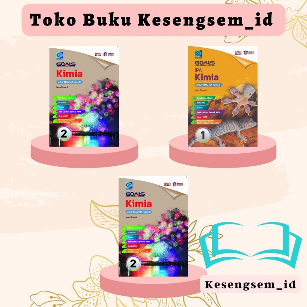 Jual Buku GOALS Kimia Kelas 10 11 12 SMA MA Kurikulum Merdeka