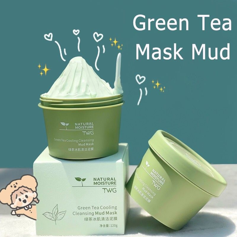 Jual FREE SPATULA MAIGOOLE TWG GREEN TEA CLAY MASK PORE CLEAN CLAY