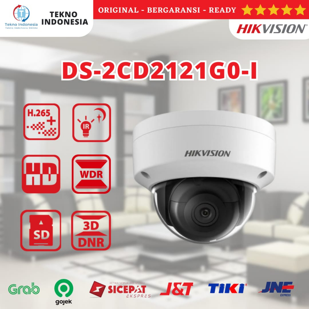 Jual Hikvision DS 2CD2121G0 I 2MP WDR Fixed Dome IP Camera Indoor