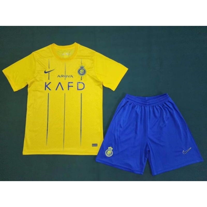 Jual Setelan Fullset Jersey Celana Bola Al Nassr Home New