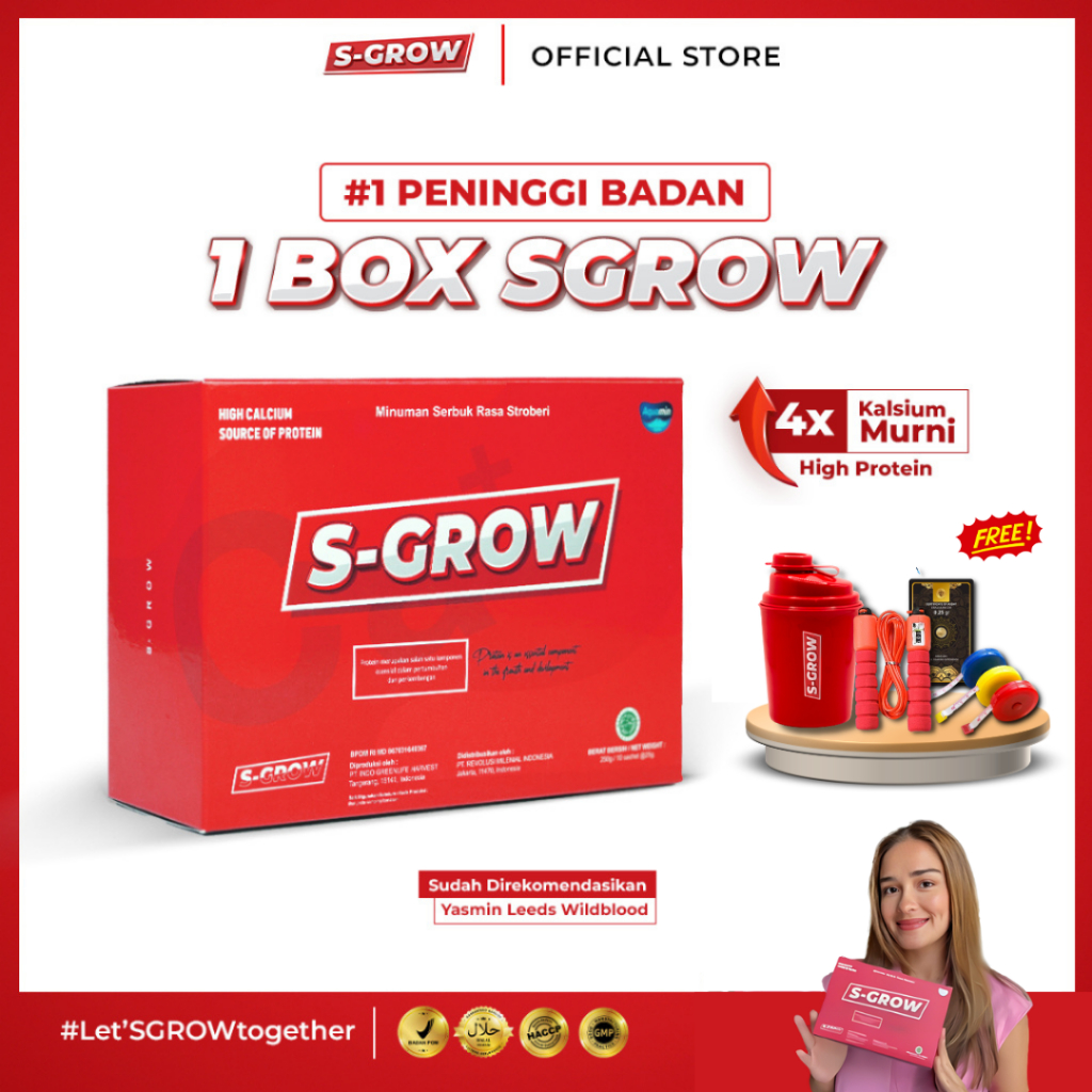 Jual S Grow Peninggi Badan Sgrow Susu Suplemen Peninggi Badan Terbaik