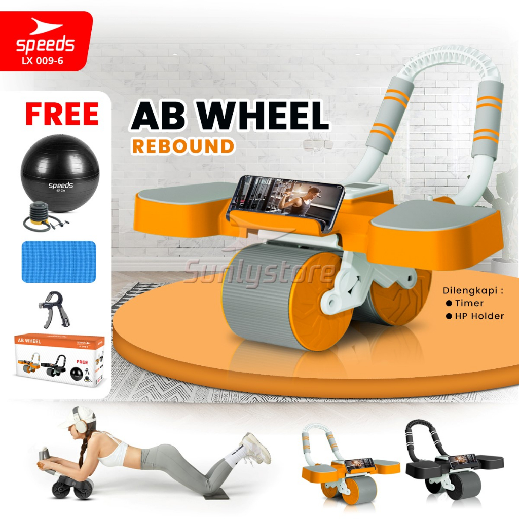 Jual Speeds Ab Roller Ab Wheel Double Wheels Pembentuk Otot Perut