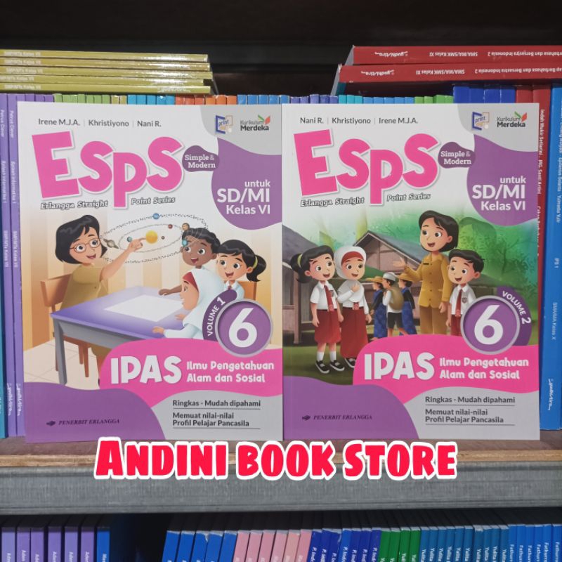 Jual Buku Esps Ipas Vol Dan Kelas Sd Mi Erlangga Kurikulum