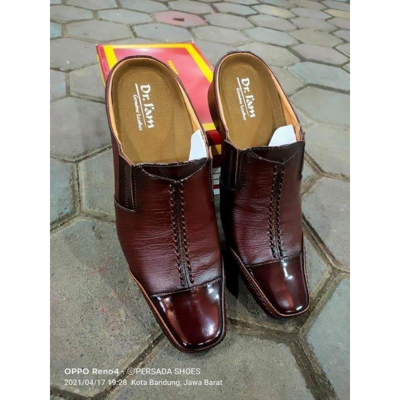 Jual SEPATU DR IAM SEPATU SANDAL SELOP BUSTONG PRIA KULIT SAPI ASLI