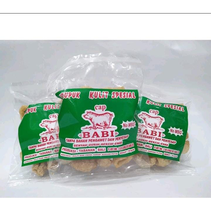 Jual Kerupuk Kulit Spesial Cap Babi Khas Bali Gr Shopee Indonesia