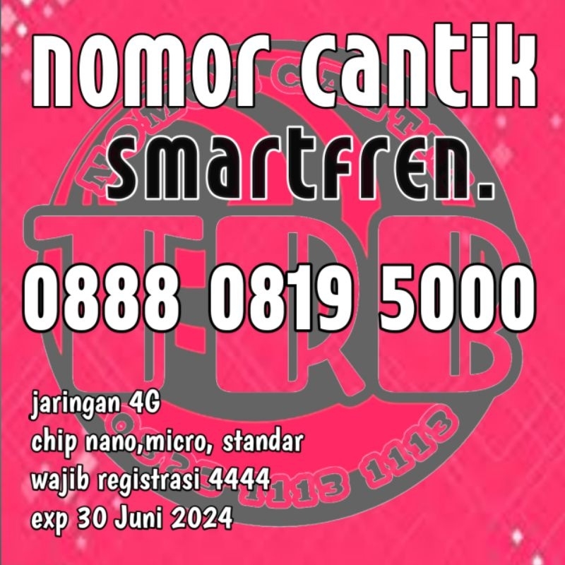 Jual KARTU PERDANA NOMOR CANTIK SMARTFREN Shopee Indonesia