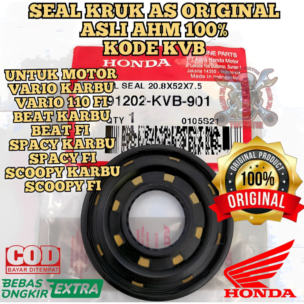 Jual Seal Kruk As Kvb Honda Original Asli Presisi Vario Beat Seal Kruk