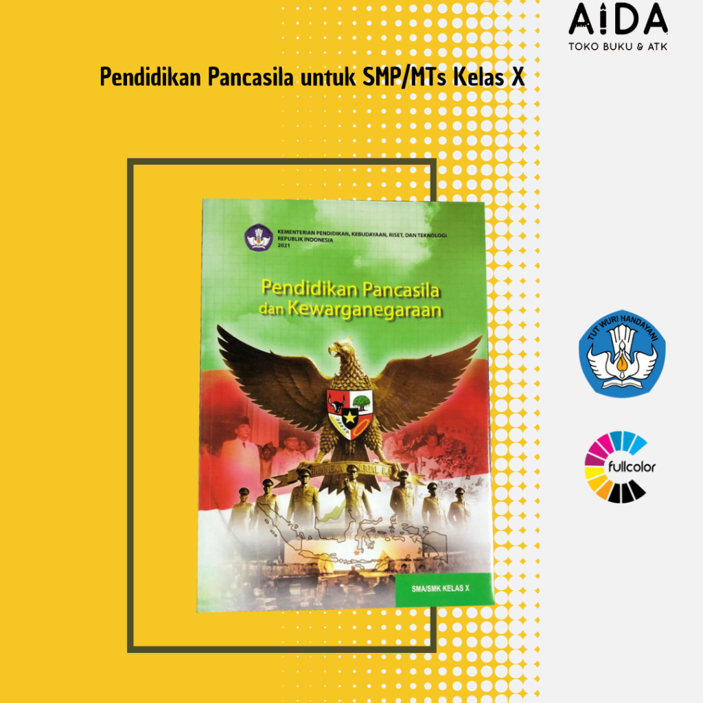 Jual Buku Pendidikan Kurikulum Merdeka SMA PPKn Kelas 10 Pendidikan