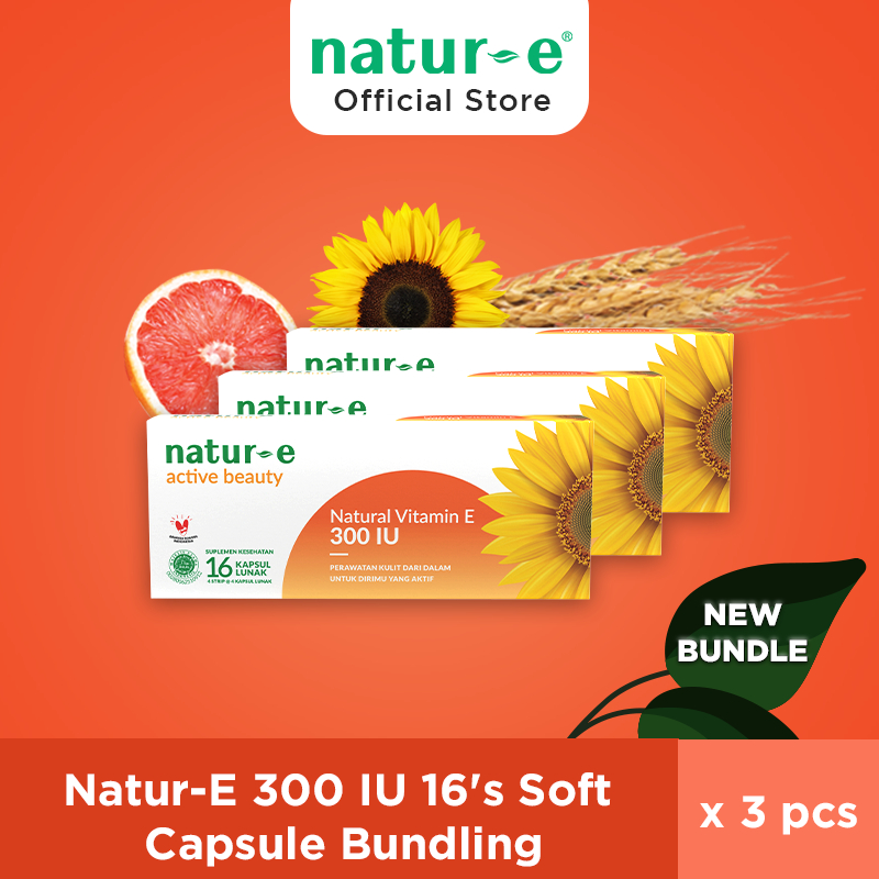 Jual Bundle Natur E Active Beauty Natural Vitamin E Iu S Pcs