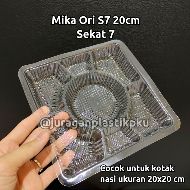 Jual Mika Insert Kotak Nasi 7 Sekat Insert Ori S07 20x20 Partisi