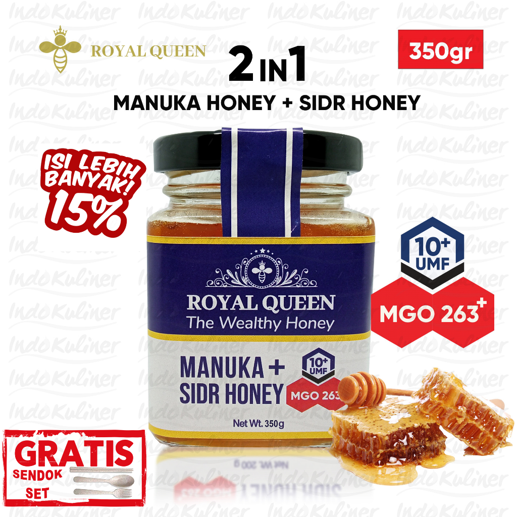 Jual Indokuliner Madu Manuka UMF 10 MGO263 Plus Sidr Honey Blend