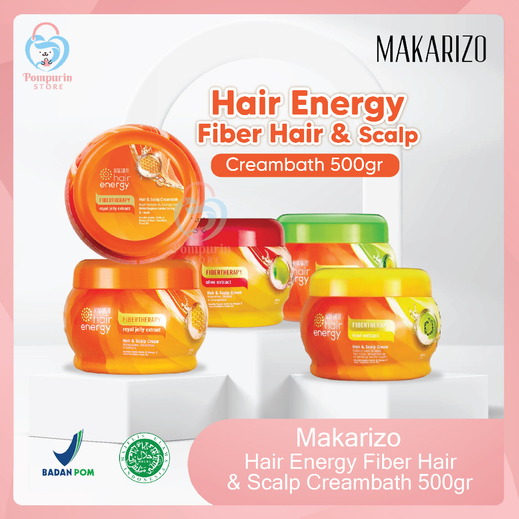 Jual Makarizo Hair Energy Fiber Hair Scalp Creambath 500gr Jar