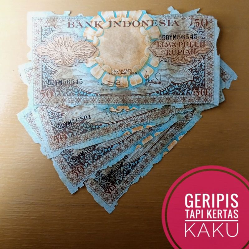 Jual Asli Karya Rayap Rupiah Tahun Seri Bunga Rp Burung Uang